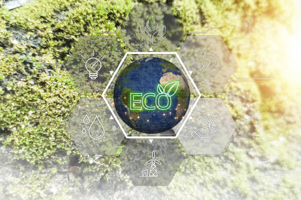 istock Sustainable development and business operations based on renewable energy, eco concepts, green industries using renewable energy can limit global warming. 2159551876