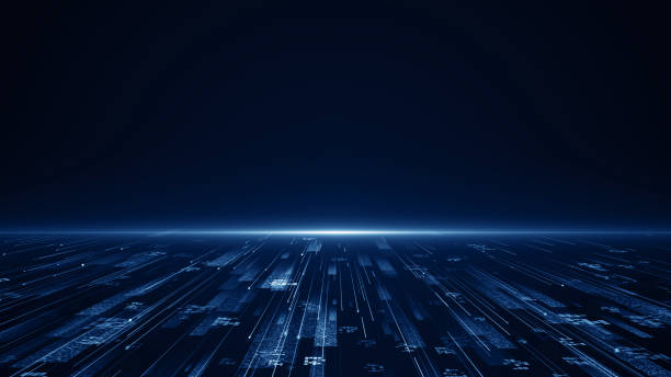 istock Business corporate abstract particles digital technology AI clean presentation broadcast background 2159558260