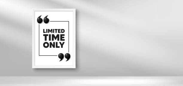 istock Limited time symbol. Special offer sign. Photo frame banner. Vector 2159561976