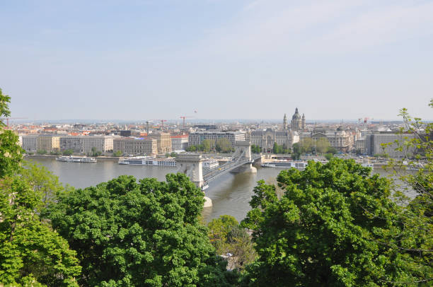istock Szechenyi Chain Bridge in Budapest 2159563101