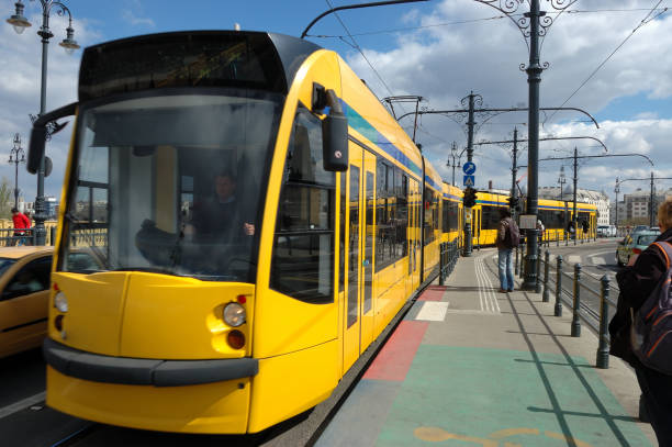 istock Articulated Budapest Streetcar 2159564698