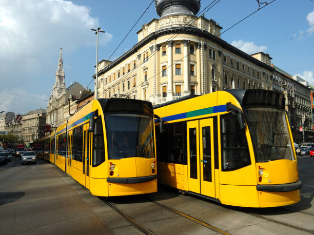 istock Budapest Streetcars 2159565079