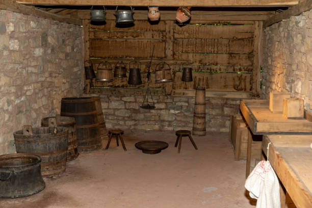 istock Old kitchen showing traditional way of life 2159566111