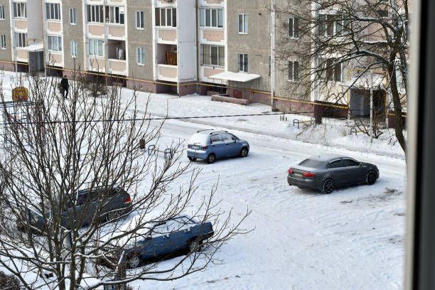 istock Winter. There is snow on the cars. 2159570049