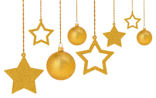 istock Set of Christmas ornaments isolated on white 2159572675