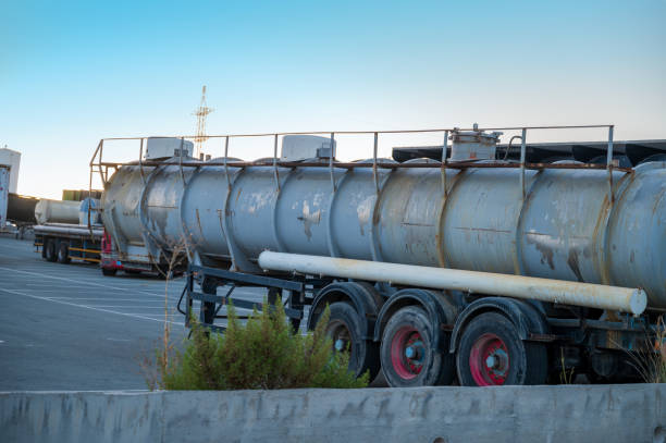 istock Various types of trucks parked 2159572727