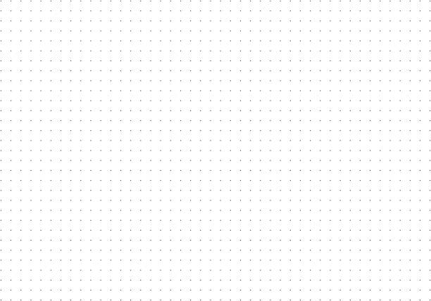 pattern texture for bullet journal. dotted squared grid graph paper template for notebooks. dotted simple background. printable graphic design sheet. - benekli desen stock illustrations