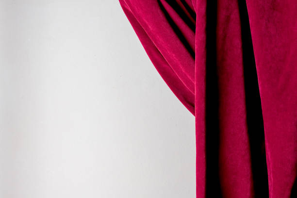 istock Bordeaux velvet textures of a curtain 2159579701