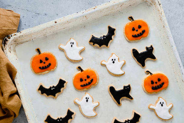 istock Halloween homemade gingerbread cookies 2159580340
