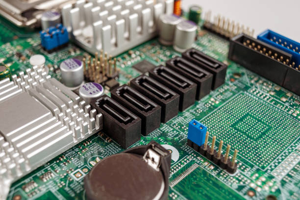 istock sata connector on the computer motherboard for connecting hard drives for storing large amounts of data 2159582025