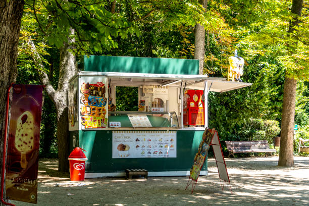 Kiosk in a public park in the city - Valladolid ,Campo Grande - Spain