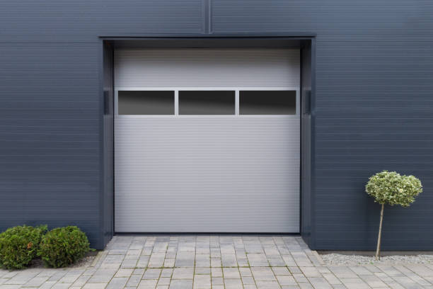 istock Modern Industrial Garage Door with Windows 2159586467