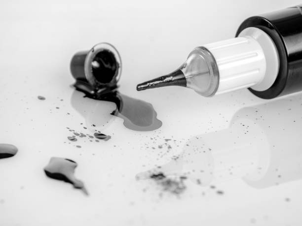 drop of blood on white background