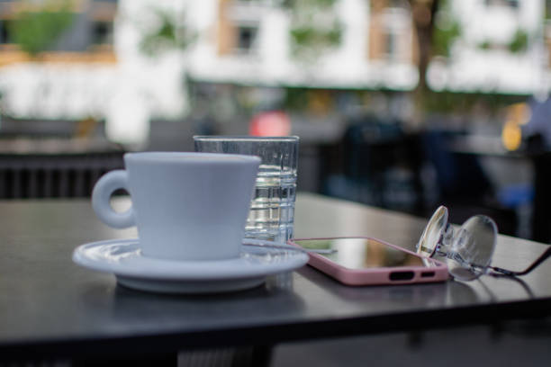 a morning coffee break and a break from phone calls