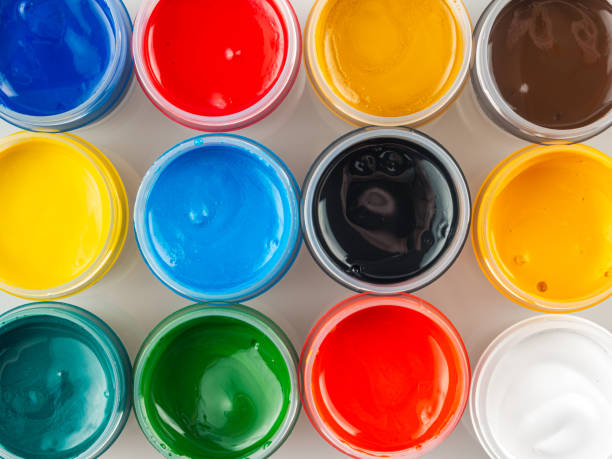 istock Artistic paints for drawing, gouache acrylic paints for painting, teaching drawing 2159597251
