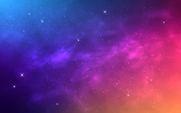 新品未開封　NEBULA BRIGHT IMAGE SEAMLESS Bright nebula with stars in outer space. Elements of this image