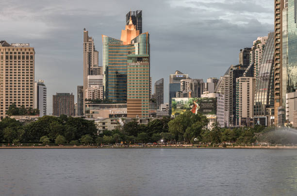 istock Cityscape office buildings with modern architecture. 2159601917