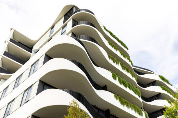 istock New, modern apartment building, background with copy space 2159604887