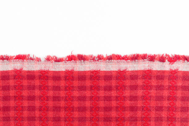 red checkered fabric
