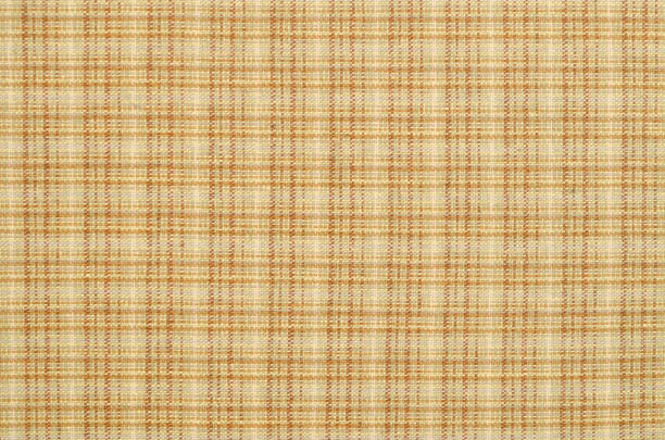 Gingham pattern in yellow and white, closed up texture of yellow and white for background.