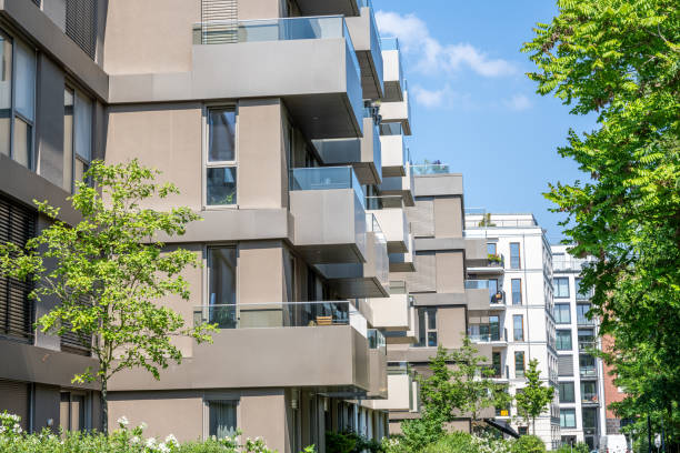 istock A row of modern apartment buildings 2159621054