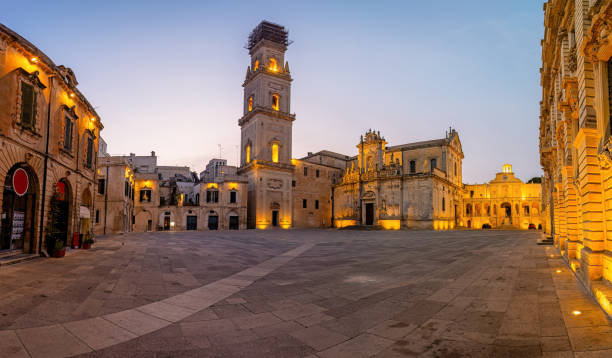 istock Panorama of the empty Piazza del Duomo in Lecce 2159621066