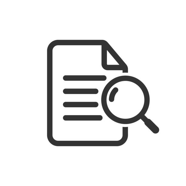 Review case study icon isolated vector illustration. Review case study icon isolated vector illustration on white background. graphic design case study stock illustrations