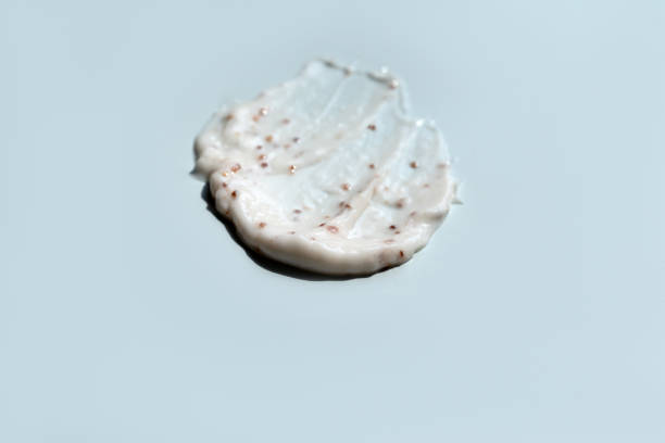 istock A smear of scrub on a light background. Beauty concept. 2159626284