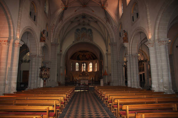 Koblenz, Rhine Valley, Germany - 11 Sep 2015: The ancient church, Koblenz, Germany