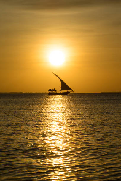 istock Colorful sunset over ocean on tropical island 2159627113