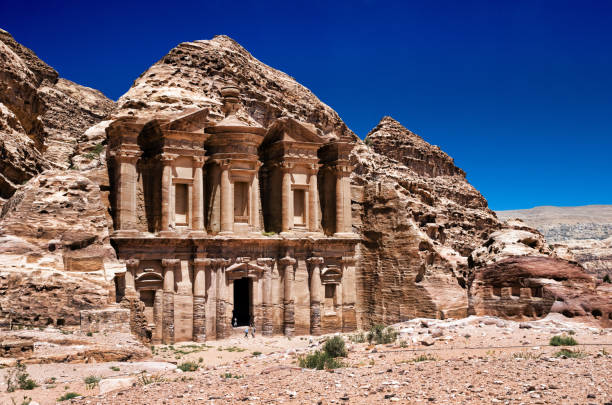 istock Ancient temple in Petra, Jordan 2159627157