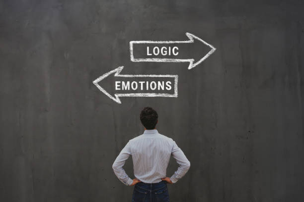 istock Logic vs emotions, logical choice versus emotional 2159631236