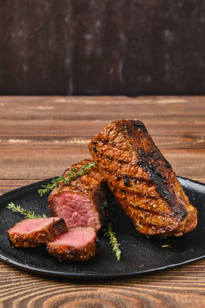 istock Closeup view of grilled beef brisket flat steak 2159632780