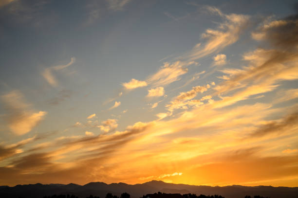 istock Vibrant sunset sky background during golden hour, sunset, golden hour, sky, background 2 2159633210