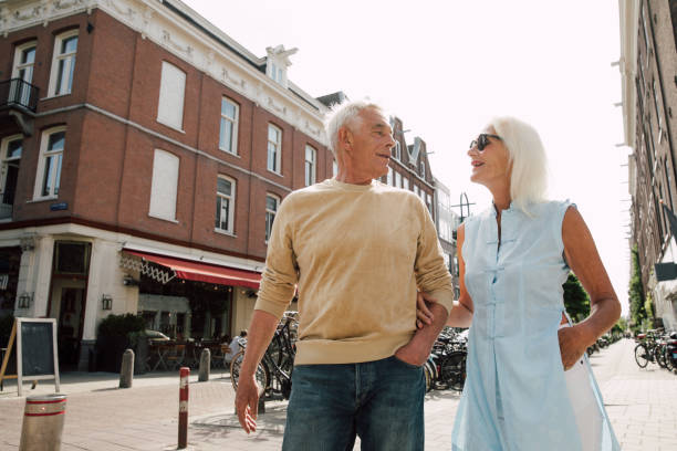 istock Senior couple discovering Amsterdam 2159635218