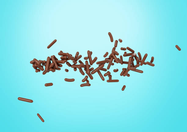 istock Chocolate Sprinkles For Cakes, Ice Cream And Desserts Falling 3D Illustration 2159637118