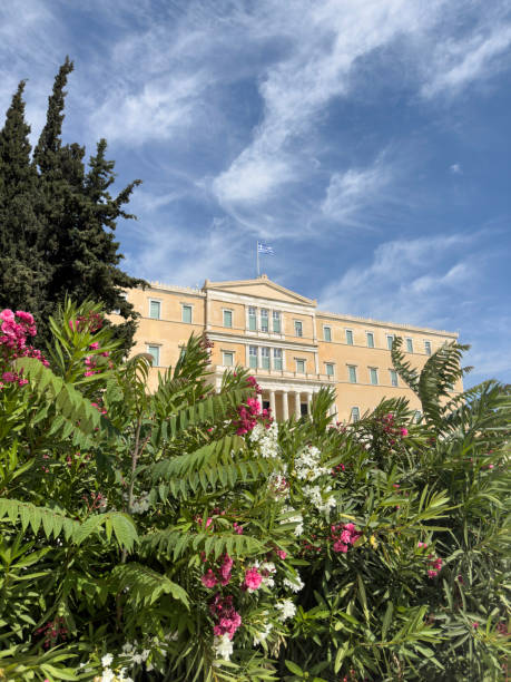 istock Greek parliament building in Athens, Greece 2159647650