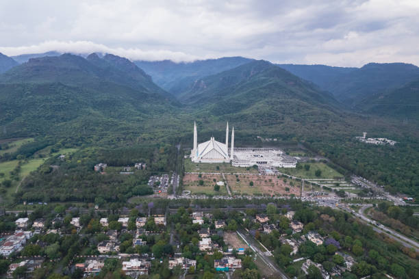 istock Faisal Mosque Islamabad and Margala Hills Aerial View. 2159651246
