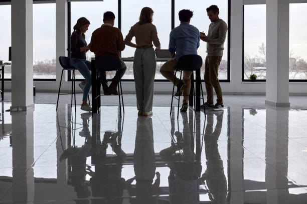 istock Business colleagues working in a casual office. 2159651945
