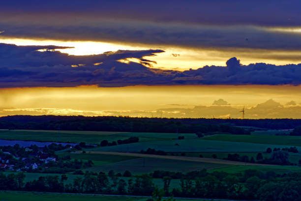 Beautiful landscapes of Bavaria during a thunderstorm 20/06/2024