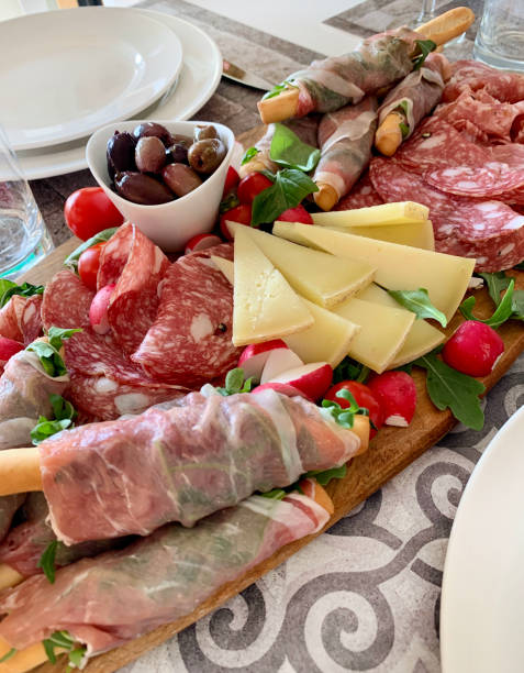 istock Platter of Tuscan cold cuts and cheeses. 2159653579