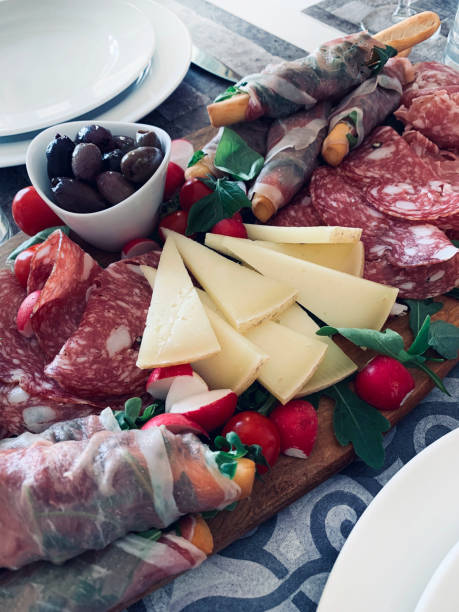istock Platter of Tuscan cold cuts and cheeses. 2159653596