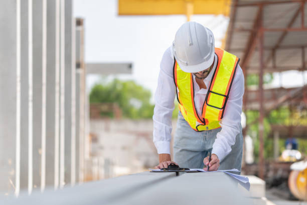 istock Engineer man planning project in the factory site, Foreman worker working at construction site 2159656522