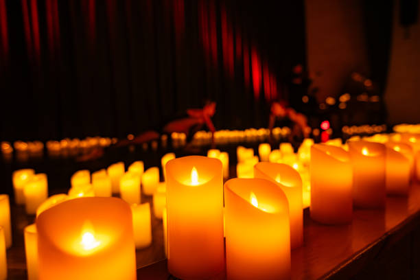 istock balerina dancing on stage with lots of candles 2159658821