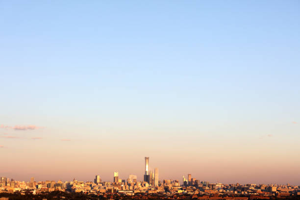Modern urban skyline material images