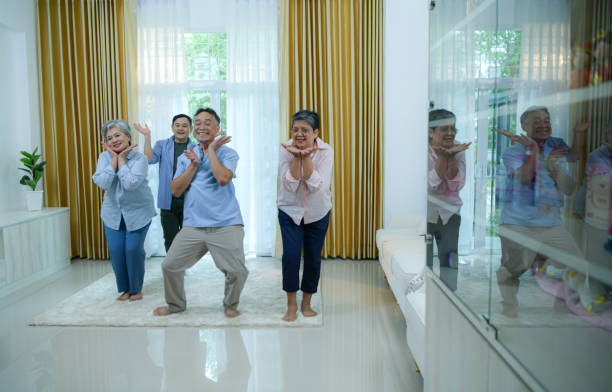 istock Elderly group with health-promoting dancing activities 2159660486