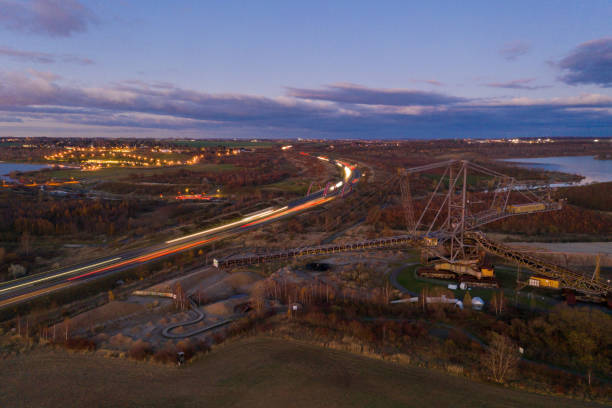 istock Motorway at blue hour near Leipzig in Germany 2159660561
