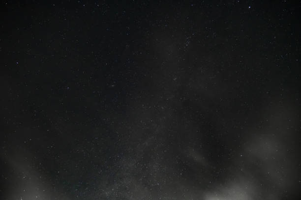 dark night sky and stars, space as background