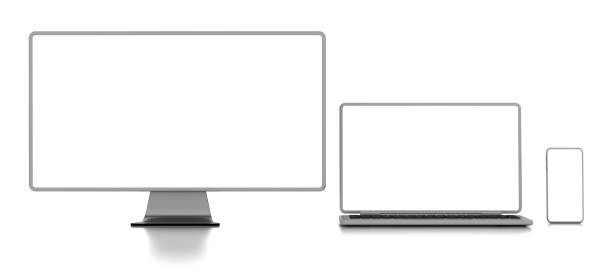 istock Computer monitor, laptop and smartphone mockup 2159672634