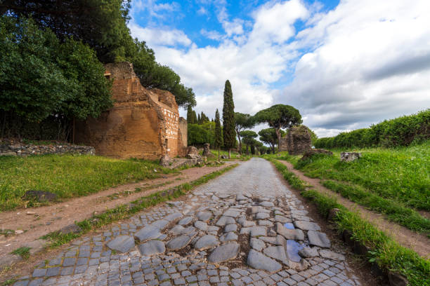 istock Appian road, old roman road, Rome 2159675468
